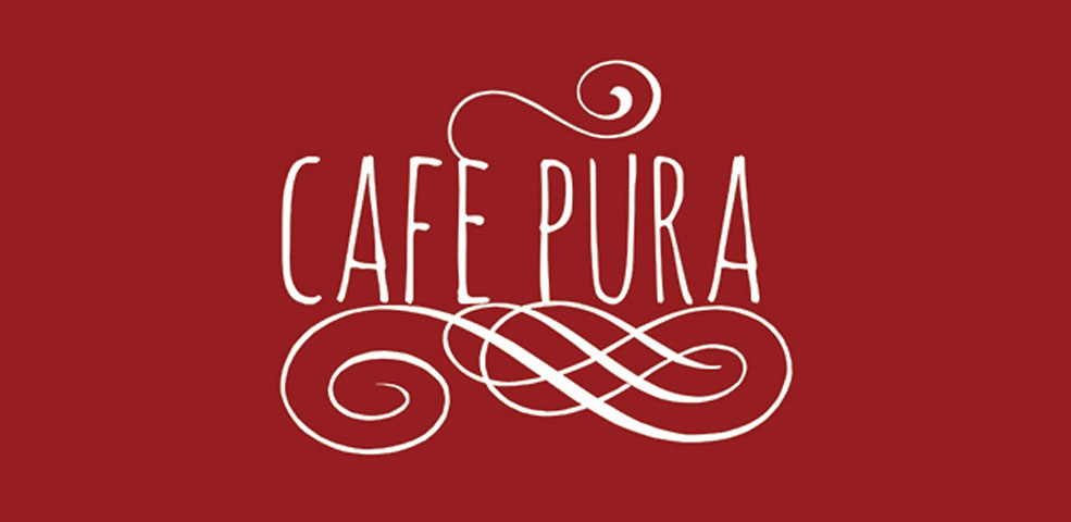 Logo for Cafe Pura created by interns from the Ohana Institute