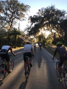 Loblolly Cycling Team On A Ride through St Andrews Florida