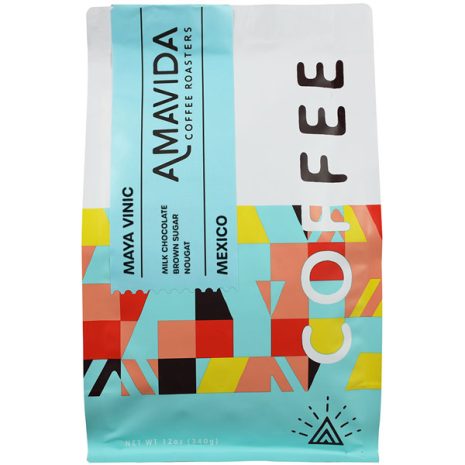 12 oz bag of Mexico Coffee from Maya Vinic in Chiapas by Amavida Coffee Roasters